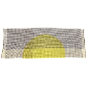 Mapoésie Paris “Sunrise” Checkered Scarf – Yellow Graphic Design